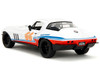 1966 Chevrolet Corvette #66 Racing Spirit White with Graphics Bigtime Muscle Series 1/24 Diecast Model Car Jada 35205
