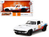 1966 Chevrolet Corvette #66 Racing Spirit White with Graphics Bigtime Muscle Series 1/24 Diecast Model Car Jada 35205