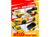 Nissan Sunny Hakotora Pickup Truck RHD Right Hand Drive Motul Yellow with White Stripes 1/64 Diecast Model Car Inno Models IN64-HKT-MOT