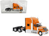 2010 International Lonestar Truck Tractor Orange 1/87 (HO) Scale Model Car Brekina BRE85830