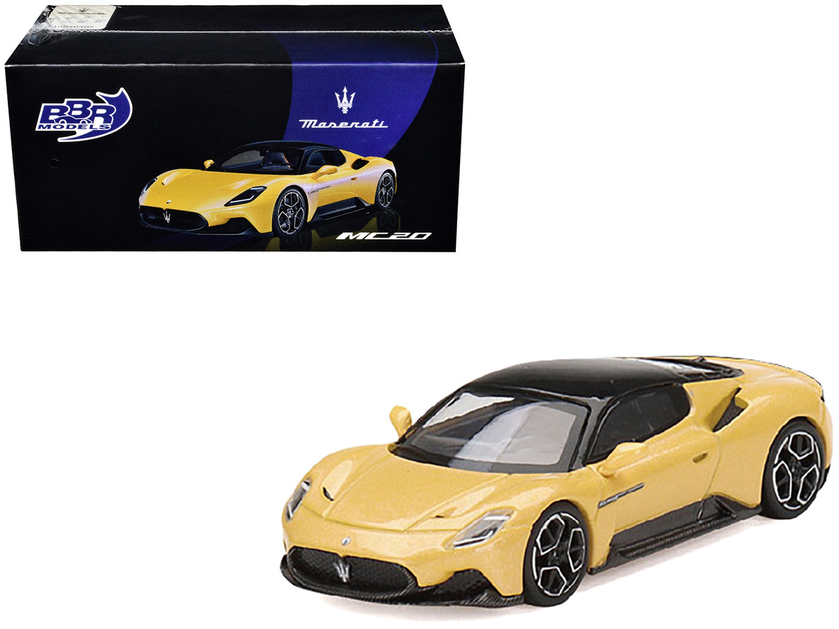 BBR 1/64 MC20 黄 Maserati MC20 Giallo Genio Yellow with Black Top 1/64