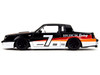 1987 Buick Grand National #7 Buick Racing Black and White with Stripes Bigtime Muscle Series 1/24 Diecast Model Car Jada 35864