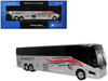 Prevost H3 45 Coach Bus Cardinal Transportation Silver Metallic with Graphics Limited Edition 1/87 HO Diecast Model Iconic Replicas 87-0475