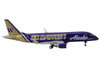 Embraer ERJ 175 Commercial Aircraft Alaska Airlines Horizon Air University of Washington Huskies N662QX Purple with Gold Tail 1/400 Diecast Model Airplane GeminiJets GJ2251