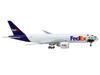Boeing 777F Commercial Aircraft Federal Express FedEx Panda Express N886FD White with Purple Tail 1/400 Diecast Model Airplane GeminiJets GJ2263
