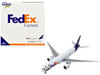 Boeing 777F Commercial Aircraft Federal Express FedEx Panda Express N886FD White with Purple Tail 1/400 Diecast Model Airplane GeminiJets GJ2263