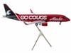Embraer ERJ 175 Commercial Aircraft Alaska Airlines Horizon Washington State Cougars N661QX Red with Gray Tail Gemini 200 Series 1/200 Diecast Model Airplane GeminiJets