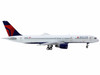 Boeing 757 200 Commercial Aircraft Delta Air Lines N683DA White with Red and Blue Tail 1/400 Diecast Model Airplane GeminiJets GJ2097