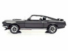 1969 Ford Mustang Dark Gray Metallic with Black Stripes John Wick 2014 Movie Silver Screen Machines Series 1/18 Diecast Model Car Auto World AWSS145