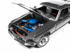 1969 Ford Mustang Dark Gray Metallic with Black Stripes John Wick 2014 Movie Silver Screen Machines Series 1/18 Diecast Model Car Auto World AWSS145