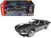 1969 Ford Mustang Dark Gray Metallic with Black Stripes John Wick 2014 Movie Silver Screen Machines Series 1/18 Diecast Model Car Auto World AWSS145