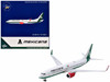 Boeing 737 800 Commercial Aircraft Mexicana Airlines XA ASM White with Green Tail 1/400 Diecast Model Airplane GeminiJets GJ2266