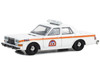 1983 Dodge Diplomat NYC EMS City of New York Emergency Medical Service White with Orange Stripes First Responders Hobby Exclusive Series 1/64 Diecast Model Car Greenlight GL30444