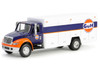 International Durastar 4400 Delivery Truck Gulf Oil Dark Blue and White H D Trucks Series 25 1/64 Diecast Model Car Greenlight 33250B 33250C