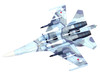 Sukhoi Su 30MKK Flanker G Fighter Aircraft #504 Russian Air Force Wing Series 1/72 Diecast Model Panzerkampf 14645PC