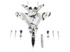 Mikoyan MiG 29UB Fulcrum B Fighter Aircraft Vasylkiv Air Base Ukraine 2021 Ukrainian Air Force 1/72 Diecast Model JC Wings JCW-72-MG29-015