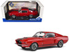 1967 Shelby GT500 Burgundy Red with Black Stripes 1/18 Diecast Model Car Solido S1802909