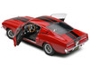 1967 Shelby GT500 Burgundy Red with Black Stripes 1/18 Diecast Model Car Solido S1802909