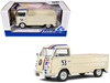 1950 Volkswagen T1 Pickup Truck Racer #53 Cream with Stripes 1/18 Diecast Model Car Solido S1806708