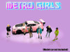 Metro Girls 6 piece Diecast Figure Set 6 Figures Limited Edition to 2400 pieces Worldwide for 1/64 Scale Models American Diorama AD-2408MJ