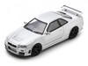 Nissan Skyline GTR R34 Nismo Z Tune RHD Right Hand Drive Silver Metallic 1/64 Diecast Model Car Schuco 452033800