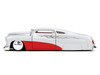 1951 Mercury Silver Metallic and Red with Flame Graphics and Red Interior Bigtime Muscle Series 1/24 Diecast Model Car Jada 35206