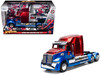 Western Star 57X Truck Tractor Spider Man Blue and Red Metallic Hollywood Rides Series 1/24 Diecast Model Jada 35408