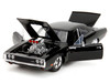 1970 Dodge Charger Black with Race Interior Fast & Furious Movie 1/24 Diecast Model Car Jada 35421