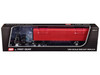Peterbilt 379 with 63 Flat Top Sleeper and 53 Utility Roll Tarp Spread-Axle Trailer Black and Red 1/64 Diecast Model DCP/First Gear 60-1612