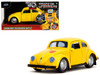 Volkswagen Beetle Bumblebee Yellow Transformers Hollywood Rides Series 1/32 Diecast Model Car Jada 35595