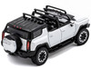 2023 GMC Hummer EV SUV White with Black Top 1/64 Diecast Model Car GCD KS-049-360