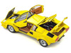 Lamborghini Countach LP 5000 Quattrovalvole Yellow 1/18 Diecast Model Car Kyosho 08320Y