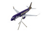 Embraer ERJ 175 Commercial Aircraft Alaska Airlines Horizon University of Washington Huskies N662QX Purple with Gold Tail Gemini 200 Series 1/200 Diecast Model Airplane GeminiJets G2ASA1287