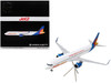 Airbus A321neo Commercial Aircraft Jet2Holidays G SUNB White with Tail Graphics Gemini 200 Series 1/200 Diecast Model Airplane GeminiJets G2EXS1265