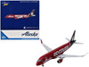 Embraer ERJ 175 Commercial Aircraft Alaska Airlines Horizon Washington State Cougars N661QX Red with Gray Tail 1/400 Diecast Model Airplane GeminiJets GJ2250