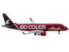 Embraer ERJ 175 Commercial Aircraft Alaska Airlines Horizon Washington State Cougars N661QX Red with Gray Tail 1/400 Diecast Model Airplane GeminiJets GJ2250