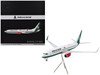 Boeing 737 800 Commercial Aircraft Mexicana XA ASM White with Green Stripes Gemini 200 Series 1/200 Diecast Model Airplane GeminiJets G2MXA1303