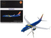Boeing 737 800 Commercial Aircraft with Flaps Down Southwest Airlines Nevada One N8646B Blue with Tail Stripes Gemini 200 Series 1/200 Diecast Model Airplane GeminiJets G2SWA1267F