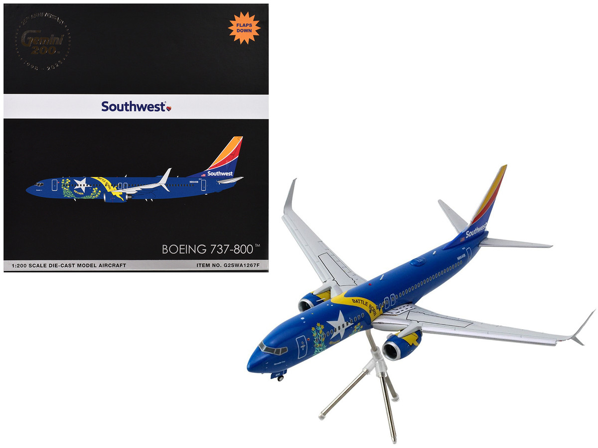 Boeing 737 800 Commercial Aircraft with Flaps Down Southwest