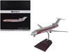 Boeing 727 200 Commercial Aircraft Western Airlines N2805W Silver with Red Stripes Gemini 200 Series 1/200 Diecast Model Airplane GeminiJets G2WAL494
