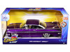 1959 Chevrolet Impala Lowrider Candy Purple with DUB Wire Wheels Street Low Series 1/24 Diecast Model Car Jada 34756