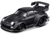RWB 993 911 Matt Black 1/64 Diecast Model Car Muscle Machines 15583BO