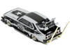 Skyline C210 Bosozoku Style RHD Right Hand Drive #210 Matt Black and Silver 1/64 Diecast Model Car Pop Race PR640073
