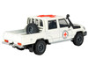 2014 Toyota Land Cruiser LC 79 Pickup Truck White International Red Cross 1/64 Diecast Model Car Paragon Models PA-55683