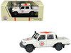 2014 Toyota Land Cruiser LC 79 Pickup Truck White International Red Cross 1/64 Diecast Model Car Paragon Models PA-55683
