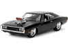 Dodge Charger R T Black with Dom Diecast Figure Fast & Furious 2009 Movie Hollywood Rides Series 1/24 Diecast Model Car Jada 35907