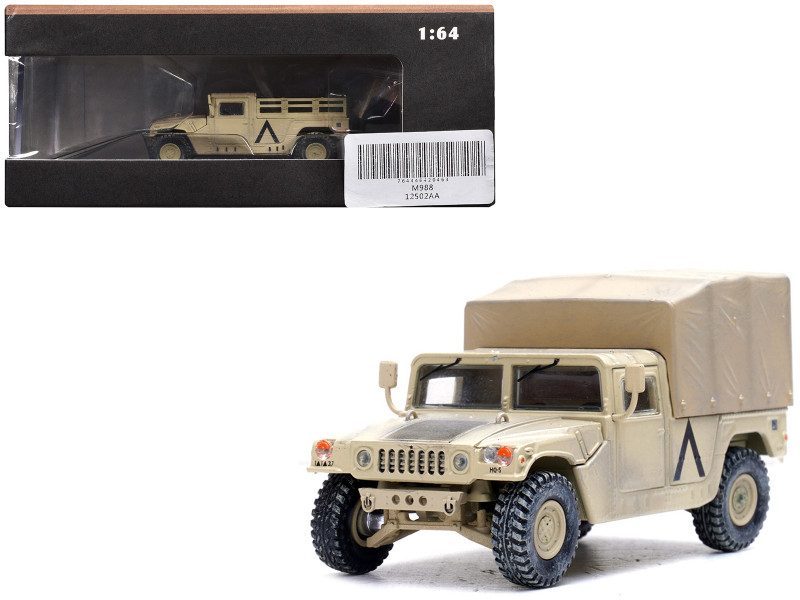 M998 HMMWV 1st Battalion 37th Armored Regiment 3rd Combat Brigade 1st Armored Division, Gulf War Iraq 1991 United States Army Military Miniature Series 1/64 Diecast Model Panzerkampf 12502AA