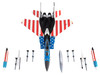 McDonnell Douglas F-15C Eagle Fighter Aircraft 144th Fighter Wing 75th Anniversary Fresno Air National Guard Base California 2022 United States Air National Guard 1/72 Diecast Model by JC Wings JCW-72-F15-029
