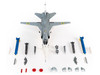 Sukhoi Su 24M Fencer D Bomber Aircraft Ukraine War 2023 Ukrainian Air Force 1/72 Diecast Model JC Wings JCW-72-SU24-001