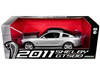 2011 Shelby GT500 Ingot Silver Metallic with Black Stripes 1/18 Diecast Model Car Greenlight 13673